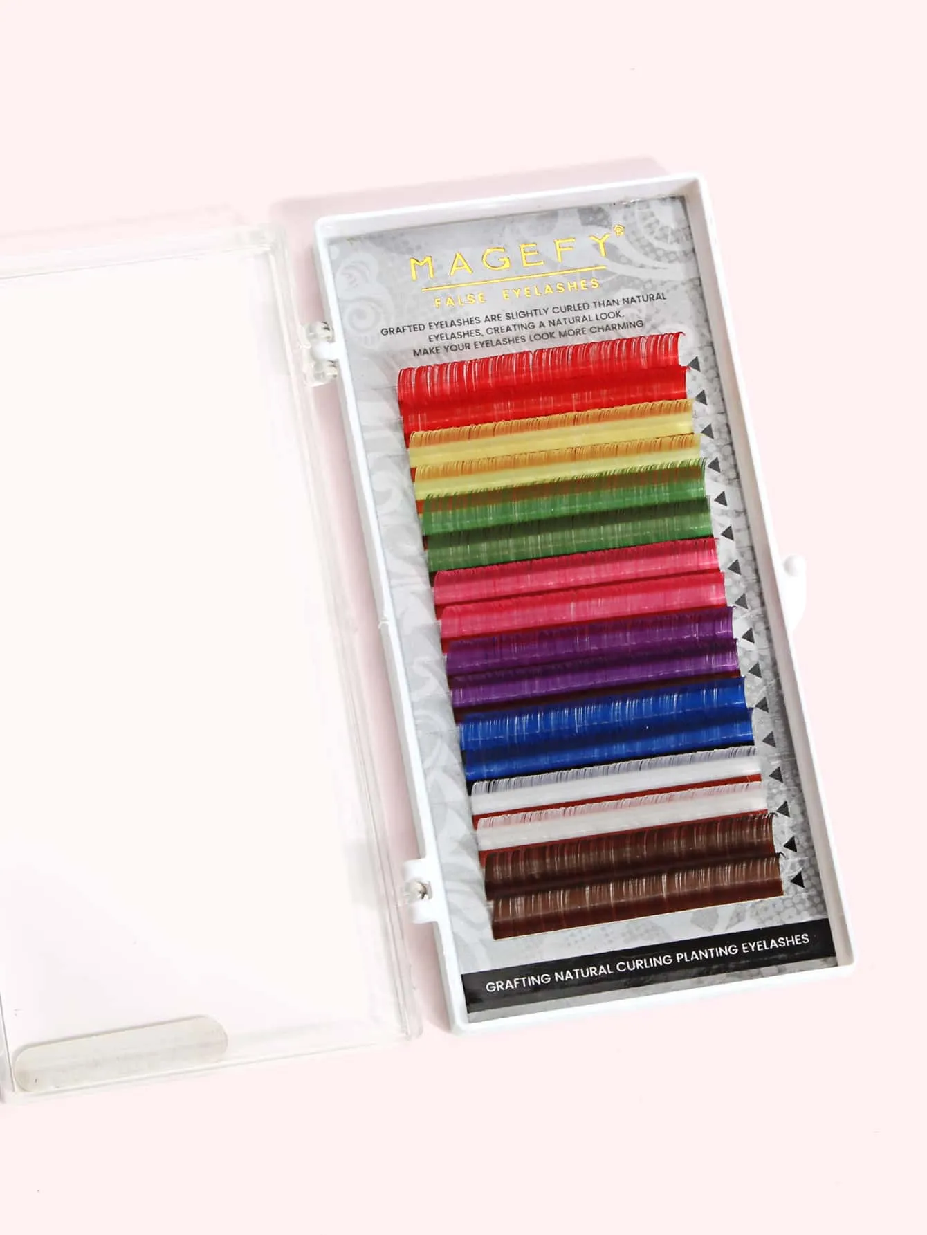 1box Colorful Individual Fake Eyelashes