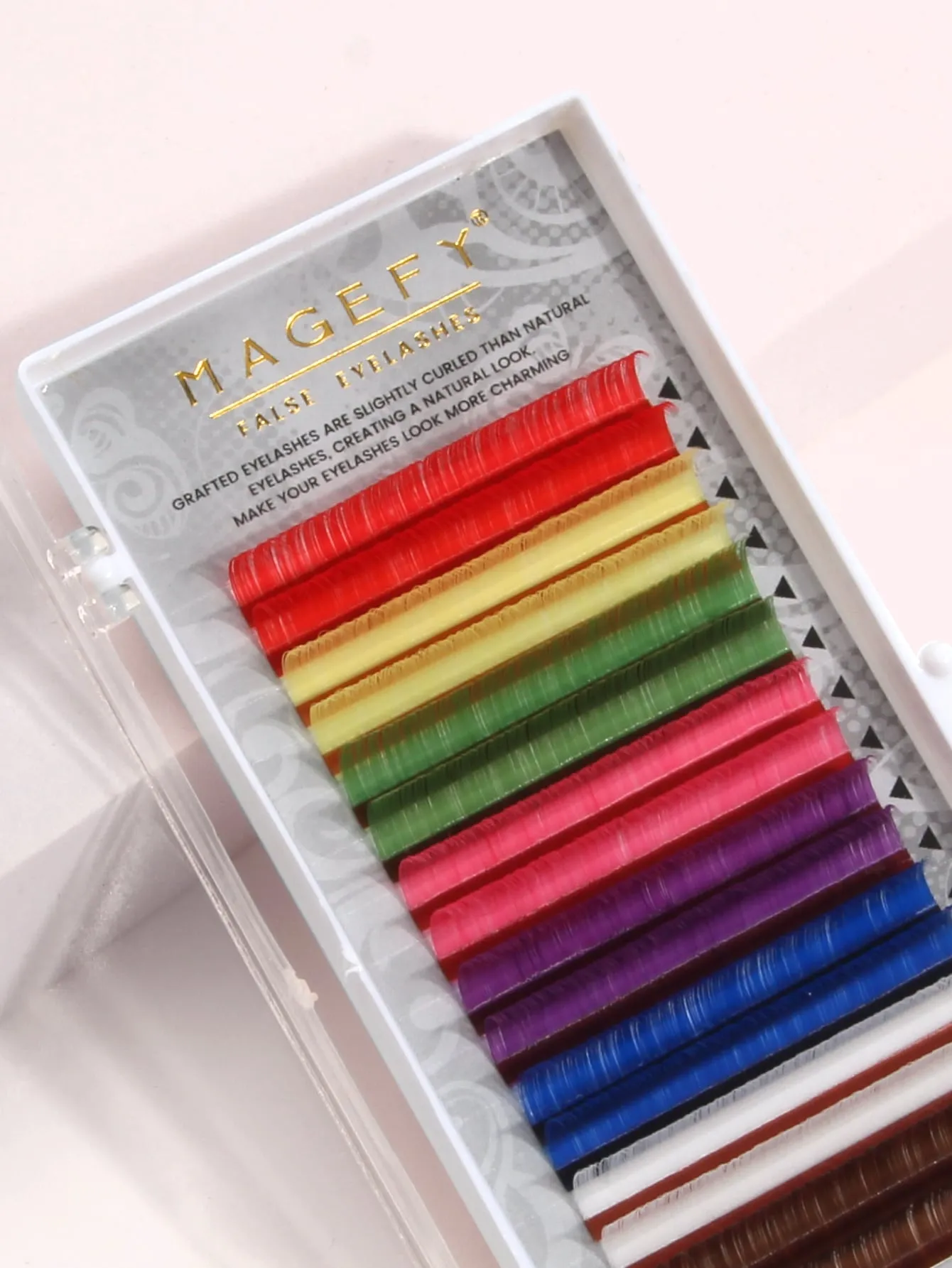 1box Colorful Individual Fake Eyelashes