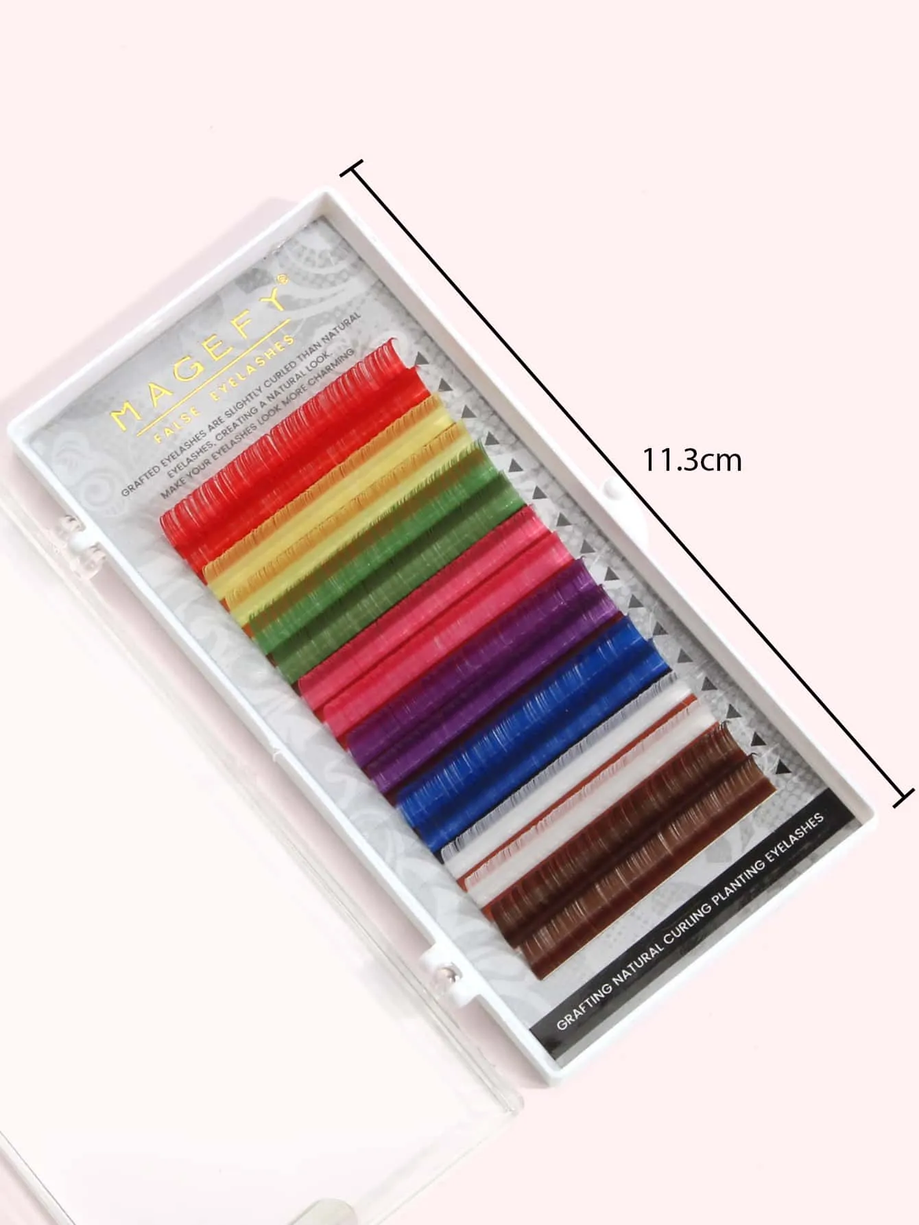 1box Colorful Individual Fake Eyelashes