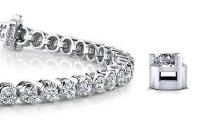 3 Prong Dreams Diamond Tennis Bracelet with 3.30 ct.(finished) 2.5mm