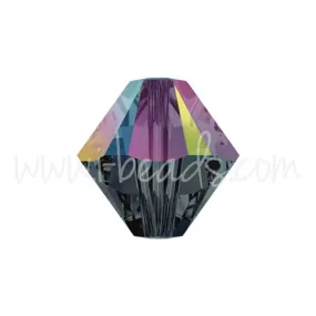 5328 Swarovski xilion bicone graphite AB 4mm (40)