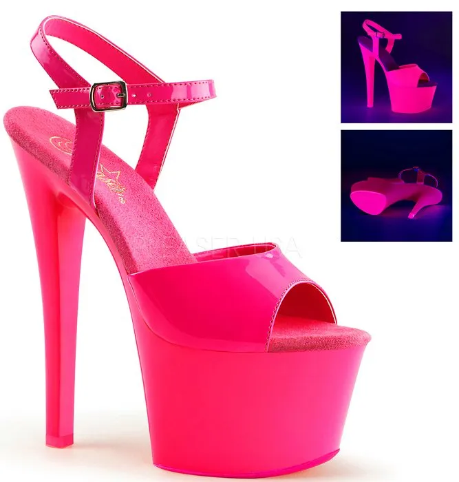 7" Heel Neon Platform (SKY-309UV) (SKY-309UVLG)