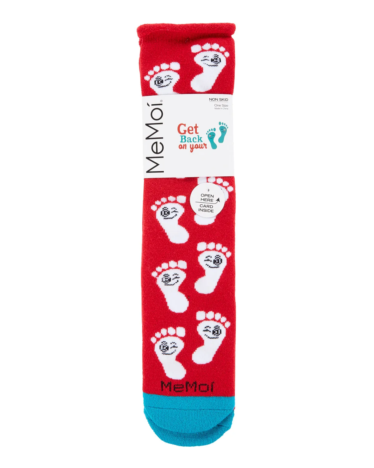 Back On Your Feet Greeting Card Crew Socks