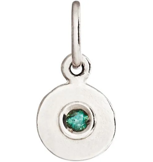 Birthstone Mini Disk Charm With Alexandrite