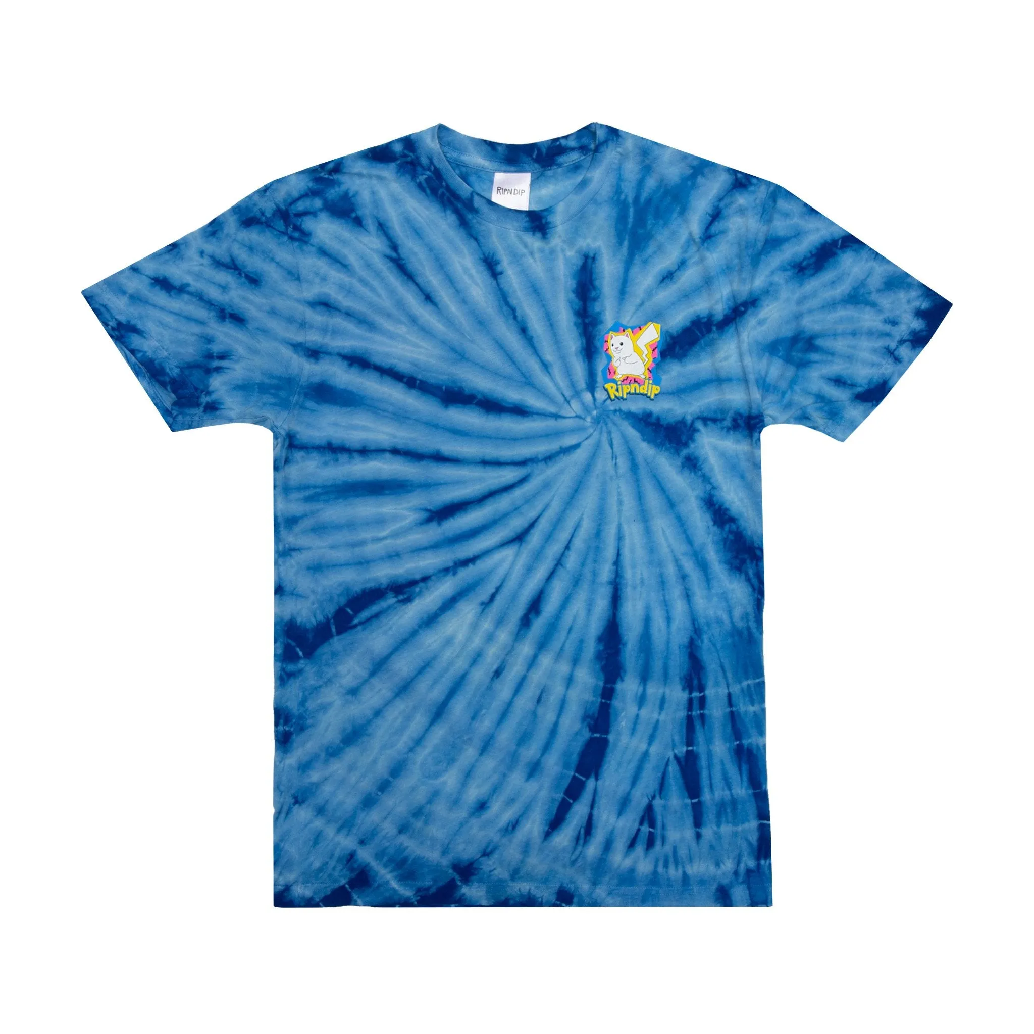 Catch Em All Tee (Blue Spiral Dye)