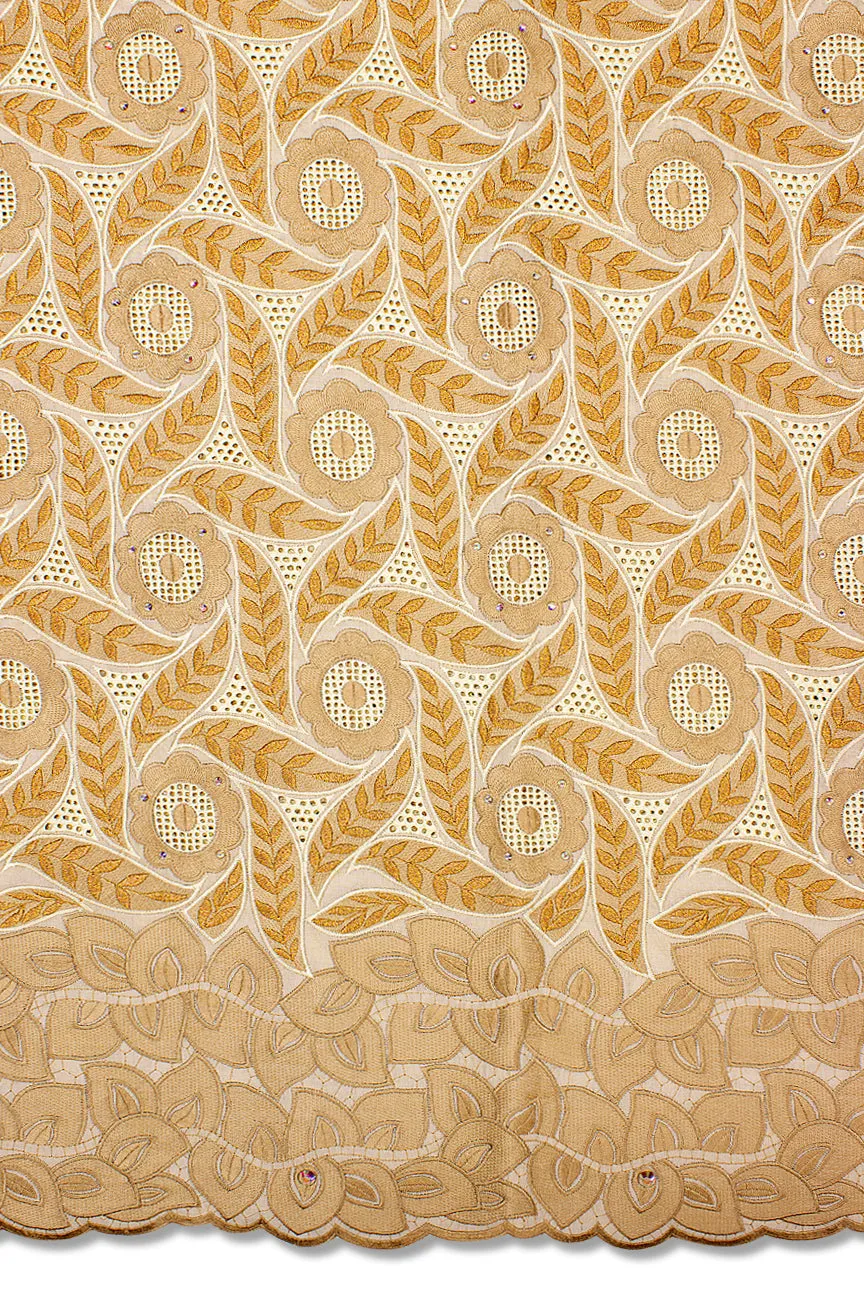 Celebrant Swiss Voile Lace - SWC065 - Light & Golden Brown