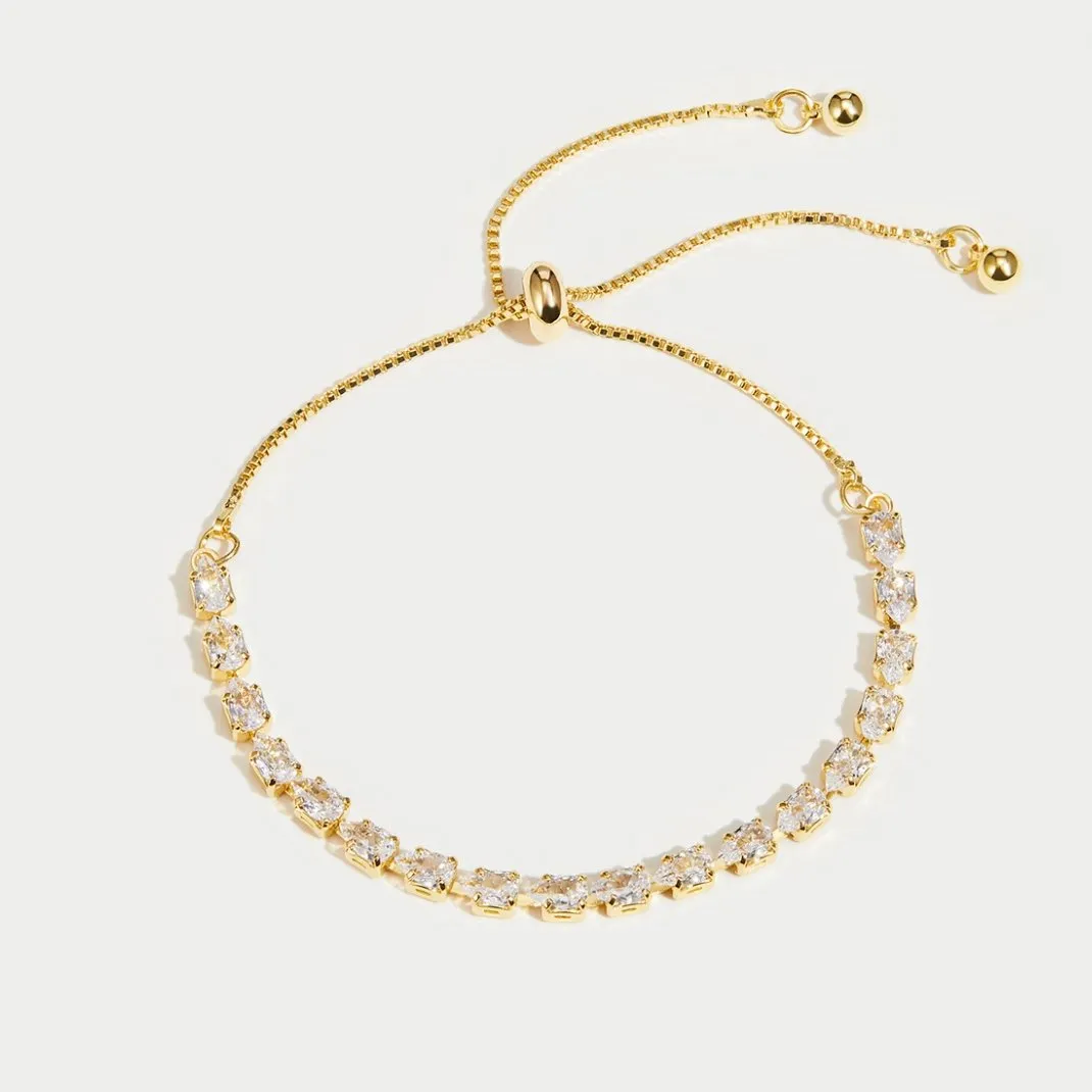 Celine Gold Crystal Bracelet