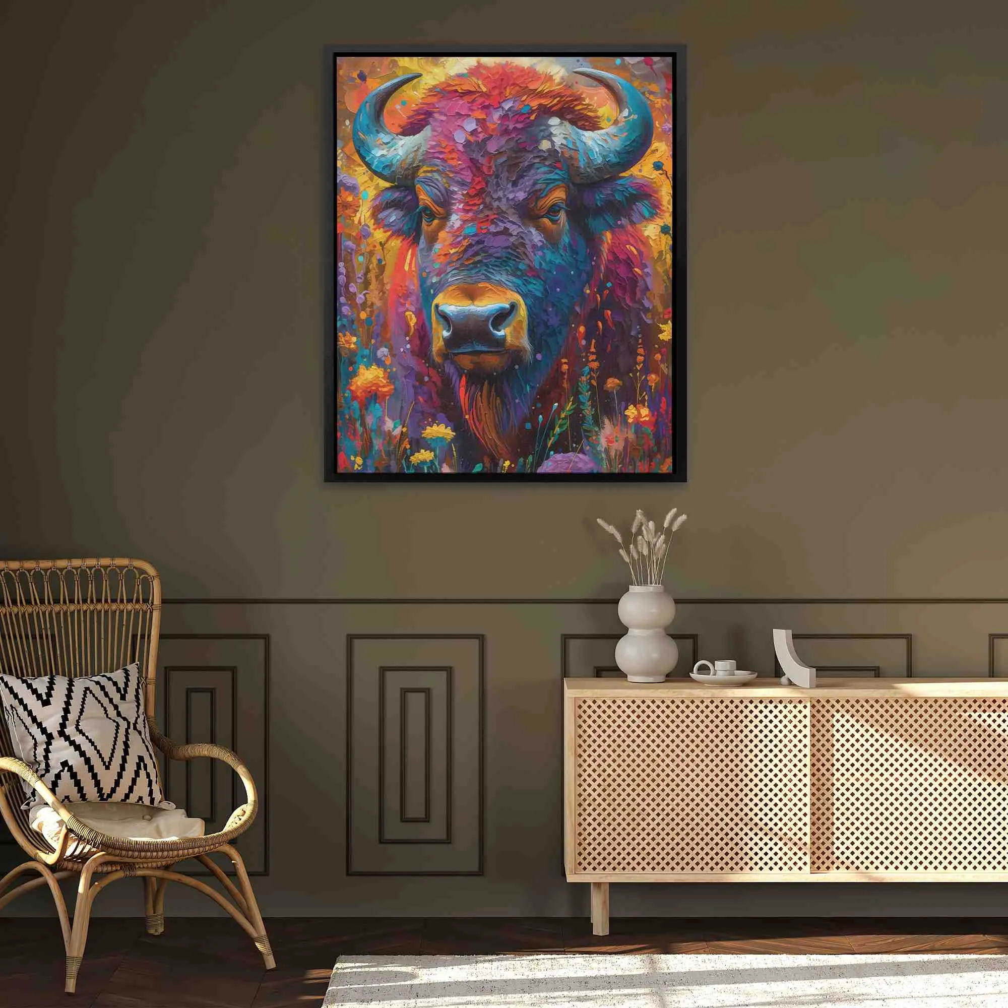 Colorful Buffalo