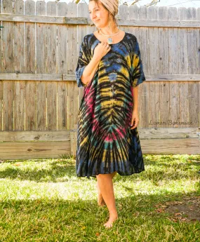 Hippie Heart Hand Dyed Hippie Dress