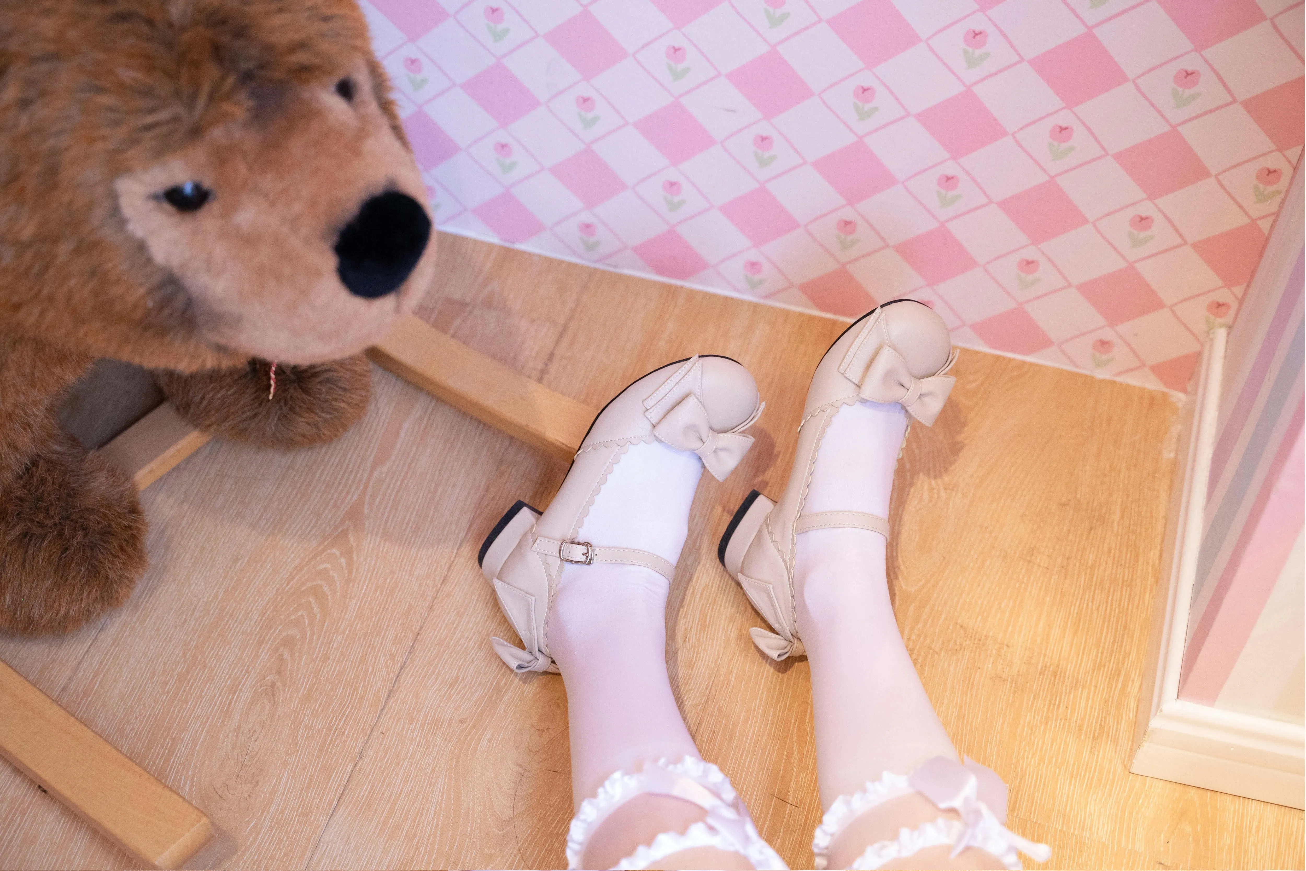 Instant Shipping! Bow Knot Tea Party Flat Shoes