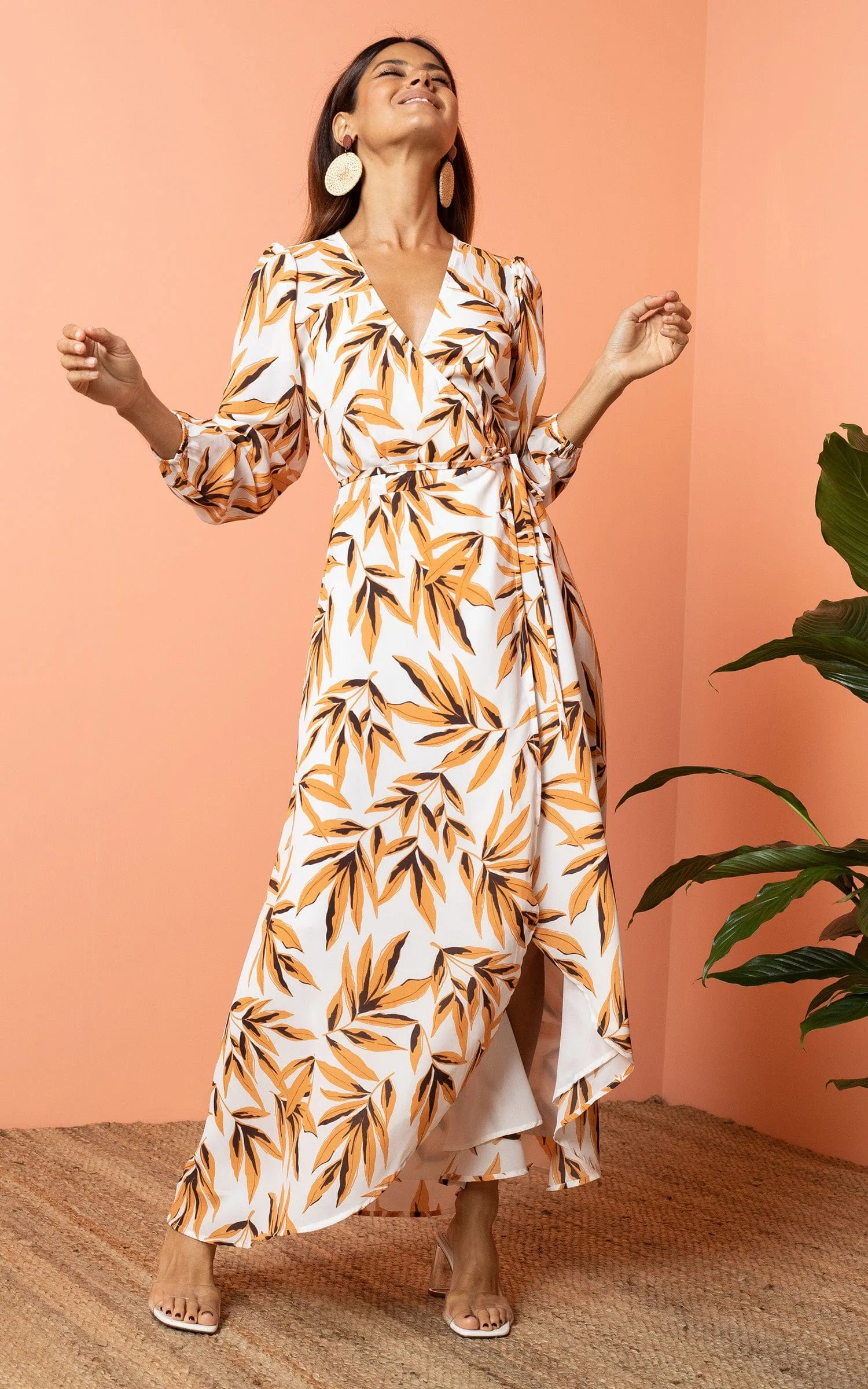 Jagger Maxi Dress in Tropic Natural