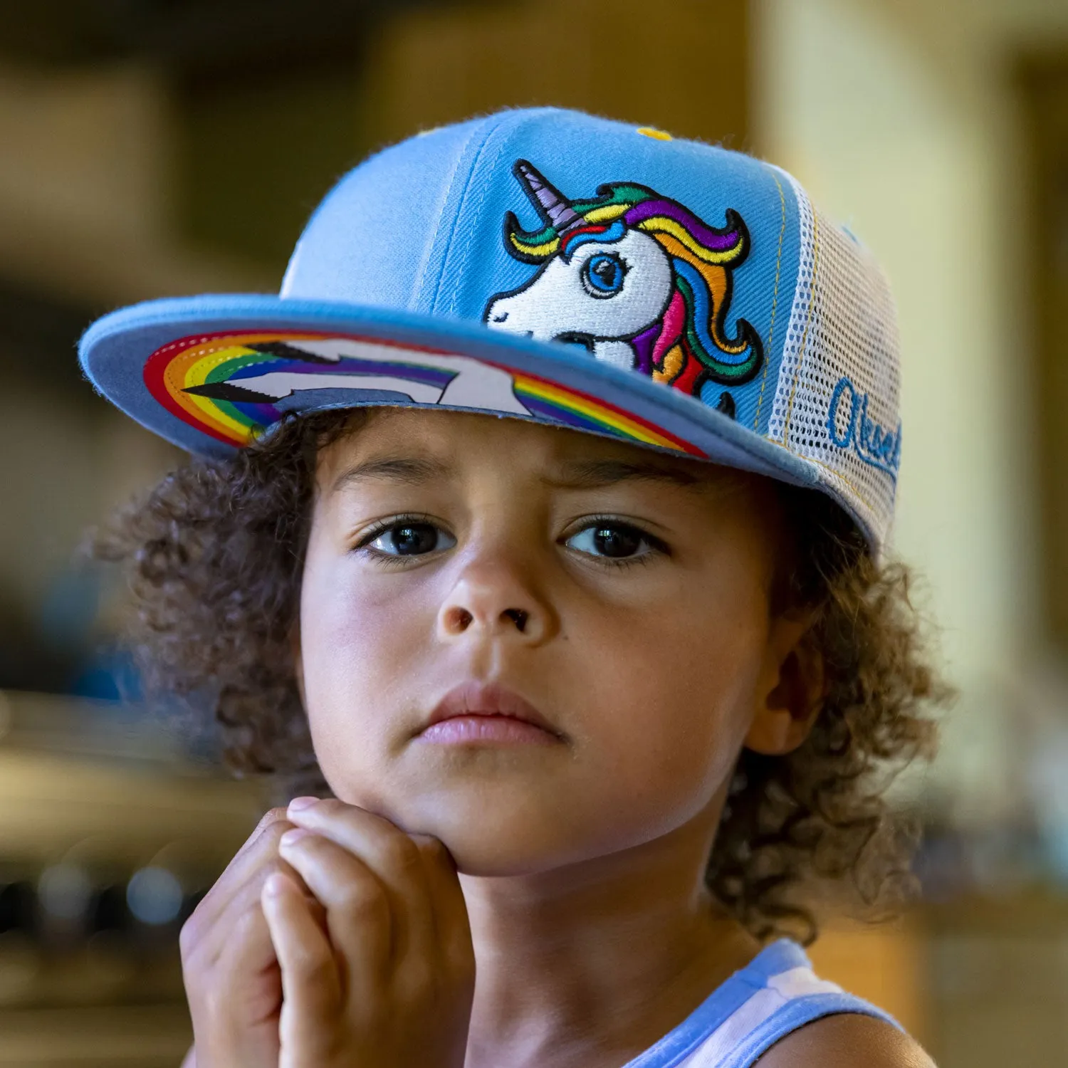 Kids Unicorn Flatbill Snapback Hat