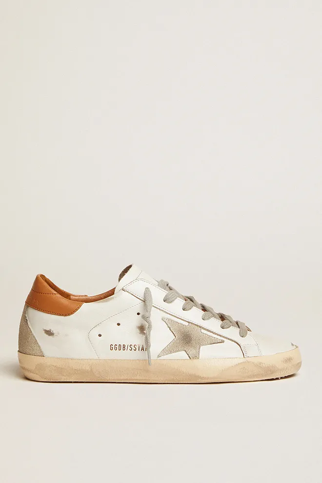 Men’s Super-Star sneakers with suede star and brown heel tab