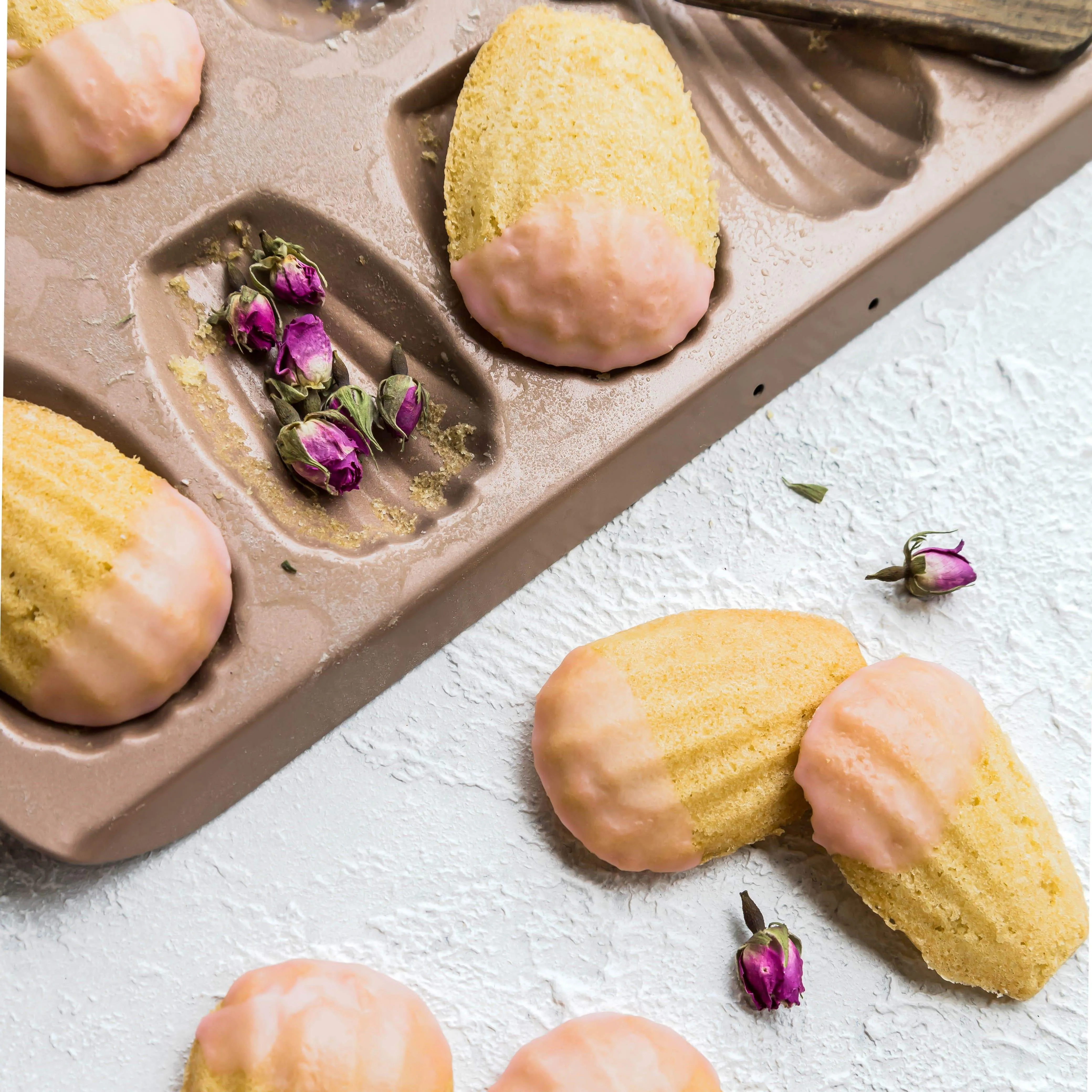 Pack of 2 Rose Gold Madeleine Trays