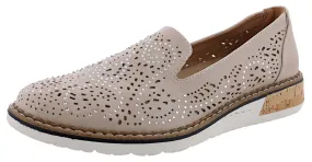 Patrizia Geva Bedazzled Slip On Shoes