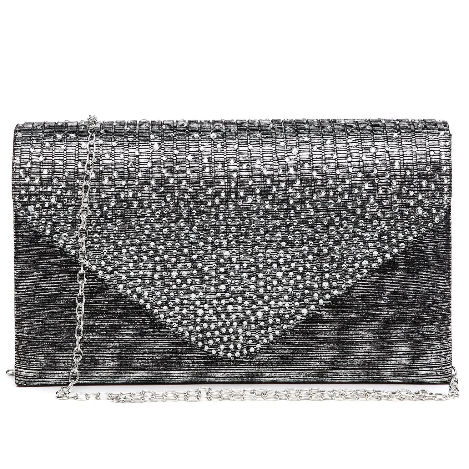 Rhinestone Envelope Evening Clutch