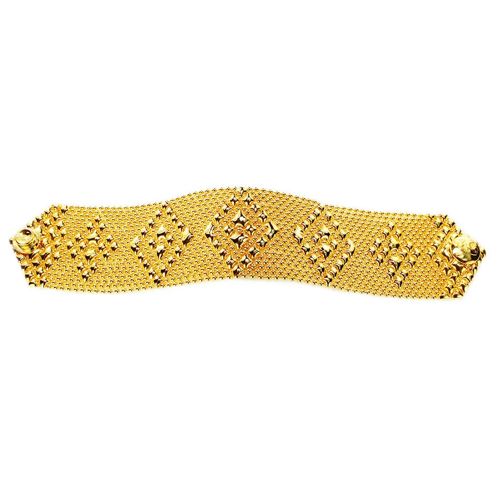 SG Liquid Metal TB32 – G24K Gold 24K Finish Bracelet by Sergio Gutierrez