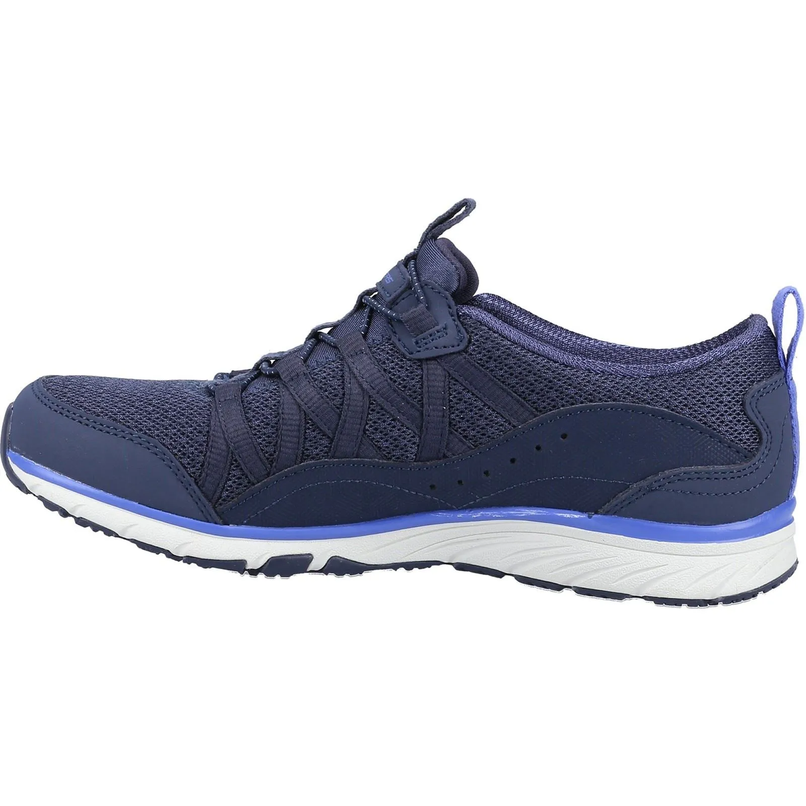 Women's Wide Fit Skechers 104281 Gratis Sport Live Golden Sneakers - Navy