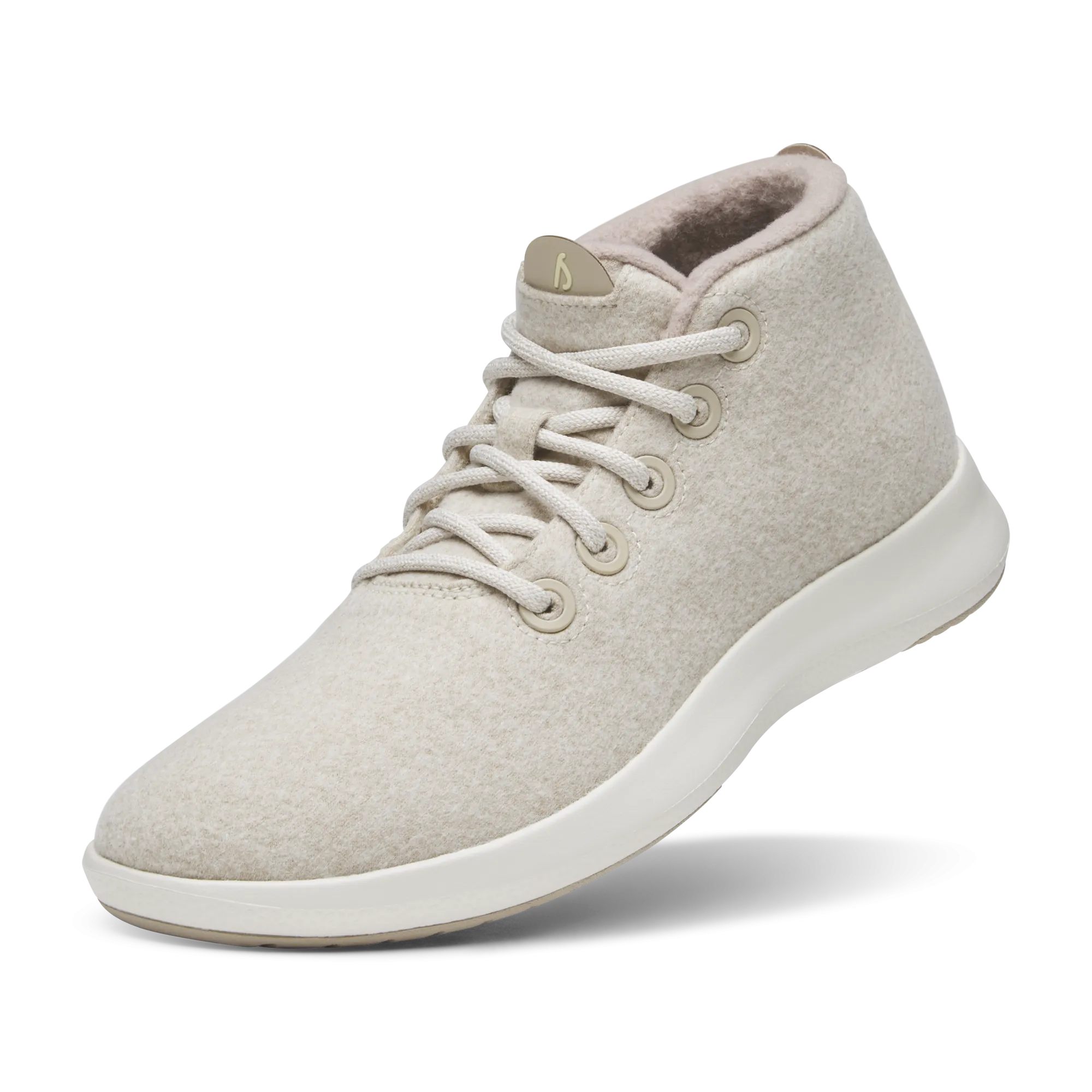 Women's Wool Runner-up Mizzles - Stony Cream (Natural White Sole)